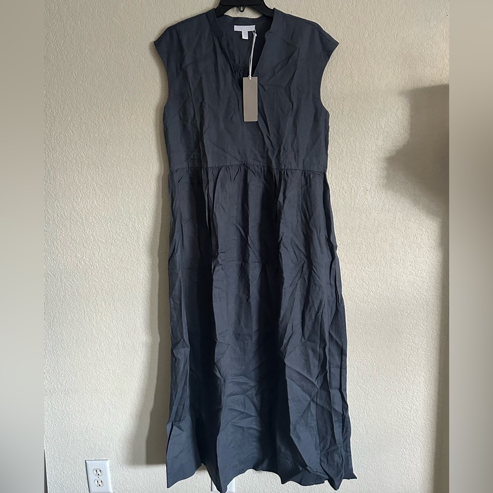 The White Company Dark Gray Maxi Dress